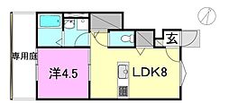 ベルグレイヴィア南市駅3プレミアム 1LDKの間取図画像