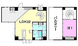 GREENFOREST 1LDKの間取図画像