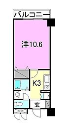 いよてつLofty上一万 1Kの間取図画像
