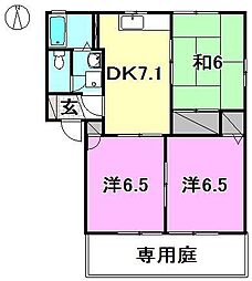キャステル・KB 3DKの間取図画像