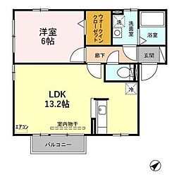 サンモールプラザ　Ａ/Ｂ 2階1LDKの間取り