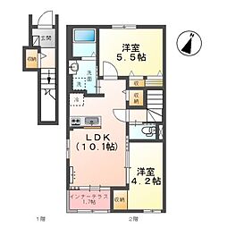 ベル・アンジュ 2LDKの間取図画像