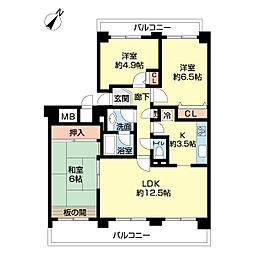 間取図画像 3LDK