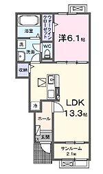 間取図画像 1LDK