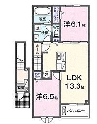 間取図画像 2LDK