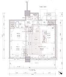 ブリリア有明シティタワー 2LDKの間取図画像