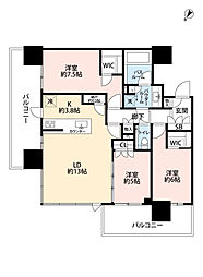 シティタワーズ東京ベイセントラルタワー 3SLDKの間取図画像