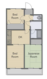 エクセピア東毛呂 2階2SDKの間取り