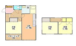 ライフ森の里 1階3SLDKの間取り
