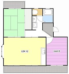 アルテハイムK 2LDKの間取図画像
