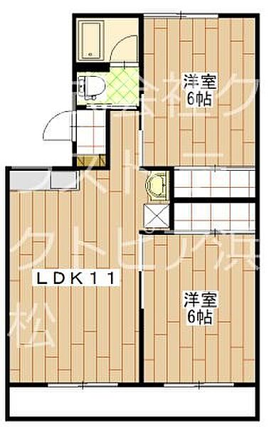 マンション110 202｜静岡県浜松市中央区三島町(賃貸アパート2LDK・2階・48.80㎡)の写真 その2