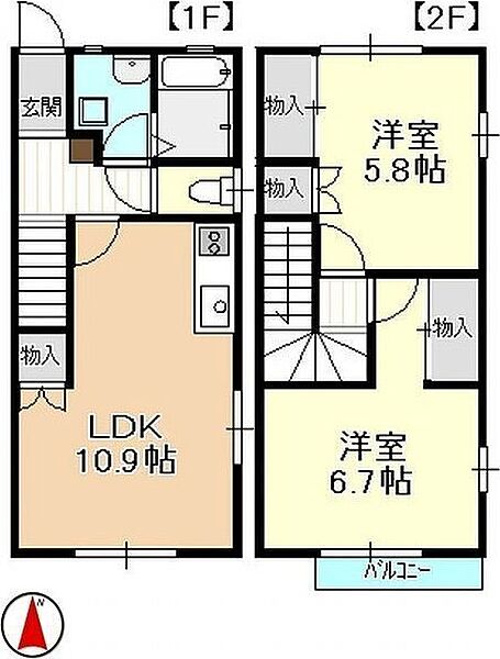 同じ建物の物件間取り写真 - ID:222016552867