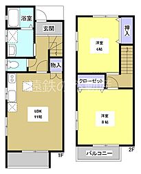 間取図画像 2LDK