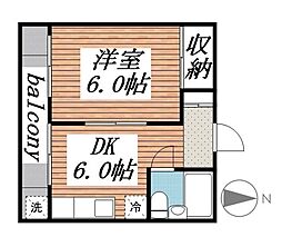 間取図画像 1DK