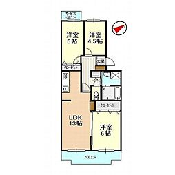 間取図画像 3LDK