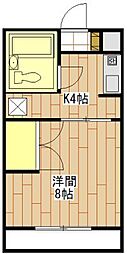 間取図画像 1K