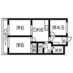 間取図画像 3DK
