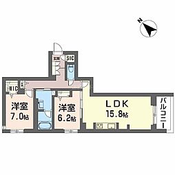 間取図画像 2LDK