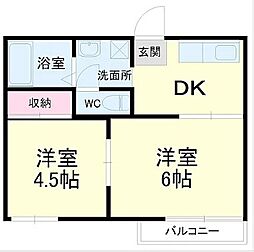間取図画像 2DK