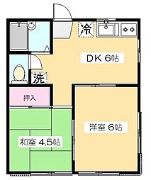 間取図画像 2DK