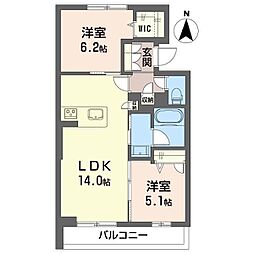 Bon Filone 2LDKの間取図画像