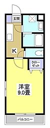 エストゥディオ 1Kの間取図画像