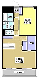サンクレウェンズ2 1LDKの間取図画像
