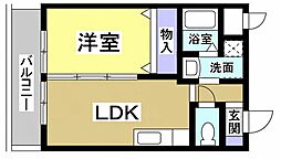 ソルトシティ浜松 1LDKの間取図画像