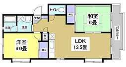 メゾンルネピア 2LDKの間取図画像