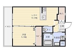 リ・パーチェ 1LDKの間取図画像
