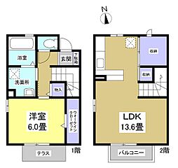 グラン・テラス 1LDKの間取図画像
