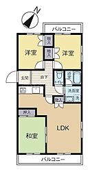 フィオーレ佐鳴台 3LDKの間取図画像