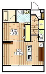 パブリックガーデン3 1LDKの間取図画像