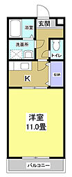 FORCE6 1Kの間取図画像
