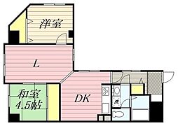 リアライズ城北 2LDKの間取図画像