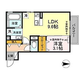 セレーネライツ 1LDKの間取図画像