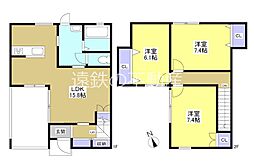 横須賀キャレノワール(仮) 3LDKの間取図画像