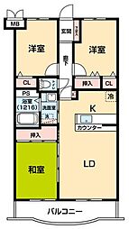 メゾン・ド・フェリエ 3LDKの間取図画像