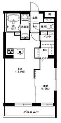 エクシード三方原I(南棟) 1LDKの間取図画像