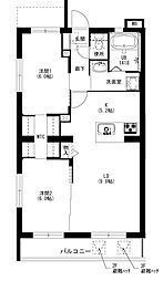 エクシード三方原II(中央棟) 2LDKの間取図画像