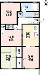 コーポラスグリーン 4DKの間取図画像