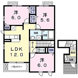 グレイスヴィラ3 3LDKの間取図画像