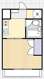 シングル18 1Kの間取図画像