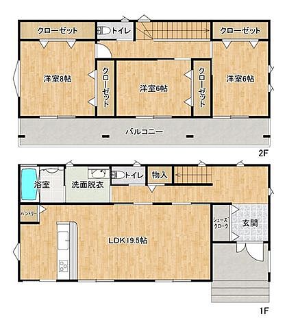 間取り 熊本市南区八幡6丁目
