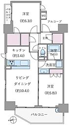 間取図画像 2LDK