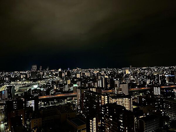 夜景☆バルコニーからの眺望（西方向）
