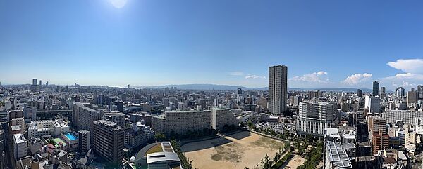 バルコニーからの眺望（パノラマ撮影）
