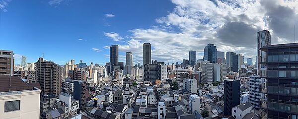 バルコニーからの眺望（パノラマ撮影）