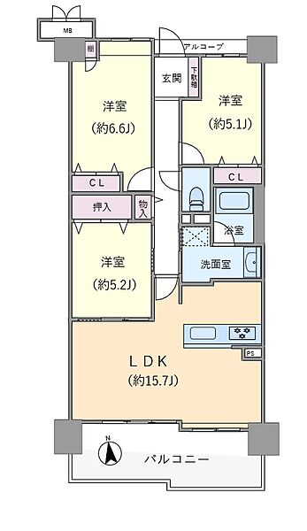 間取りを拡大表示