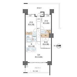 コンツェルトパーク東山 3LDKの間取図画像